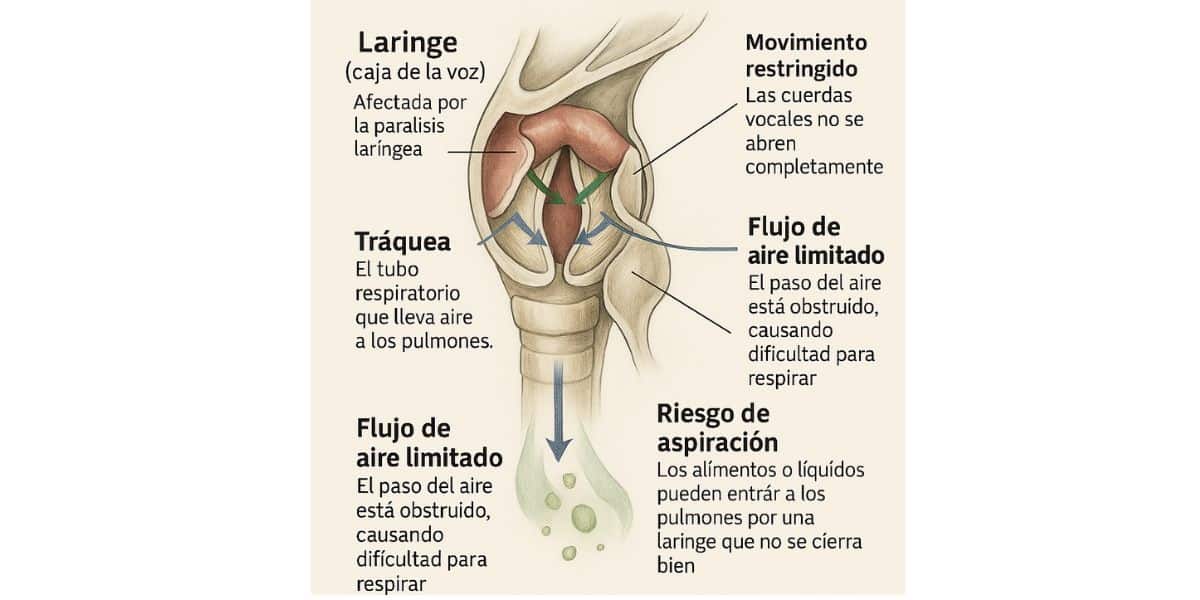 Parálisis laríngea en perros labradores